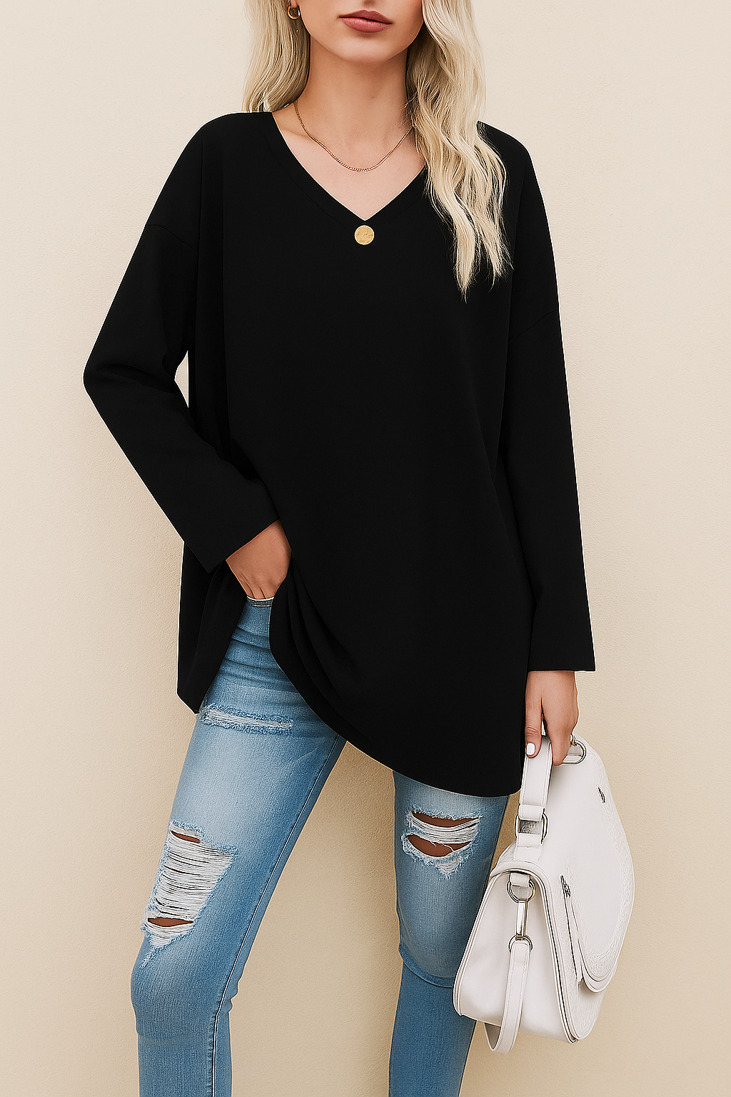 Dames trui met lange mouwen | modern