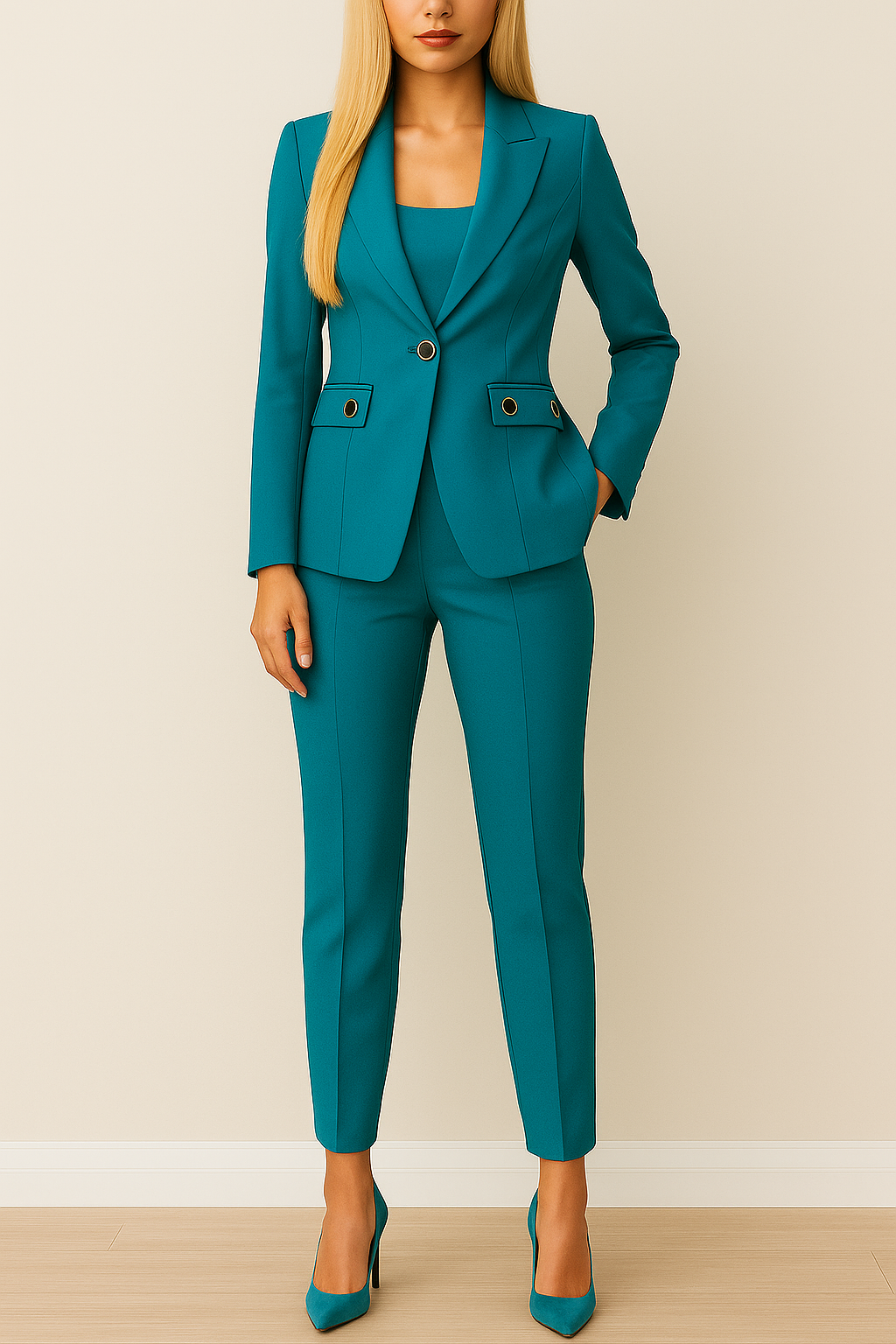 Dames blazerpak met broek | Modern