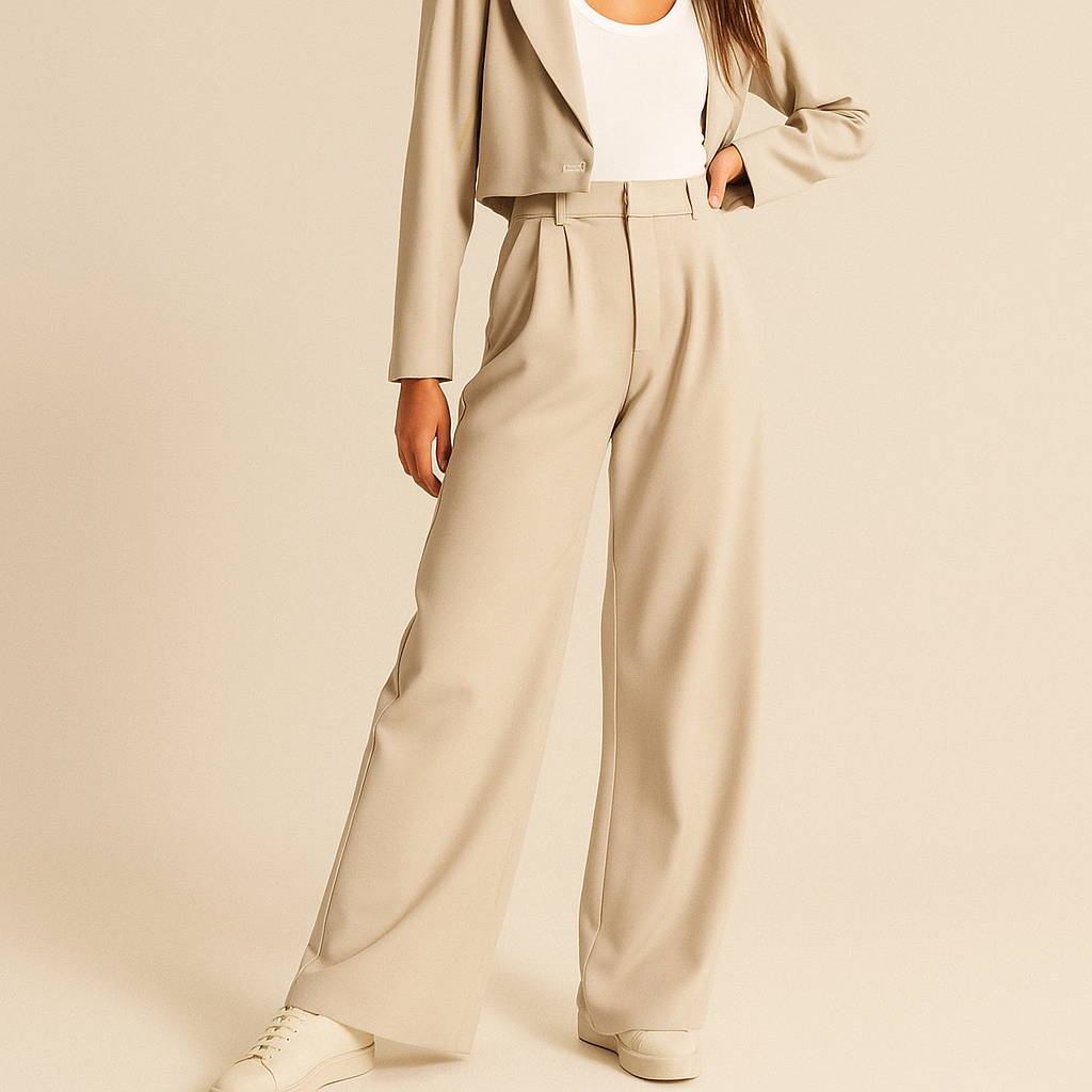 Dames Wijde Pijp Broek | Trendy