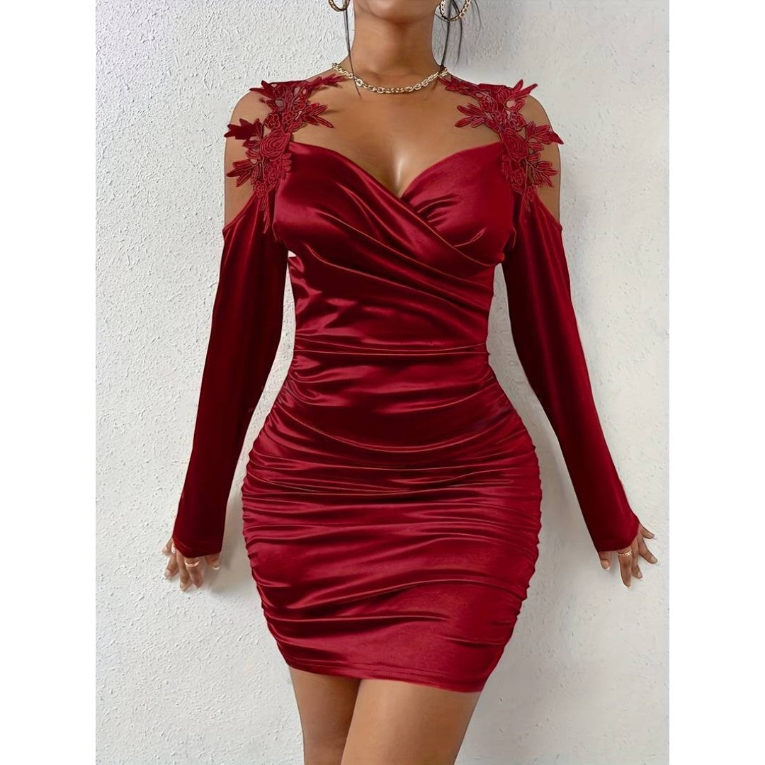 Dames Jurk | Ruches Detail