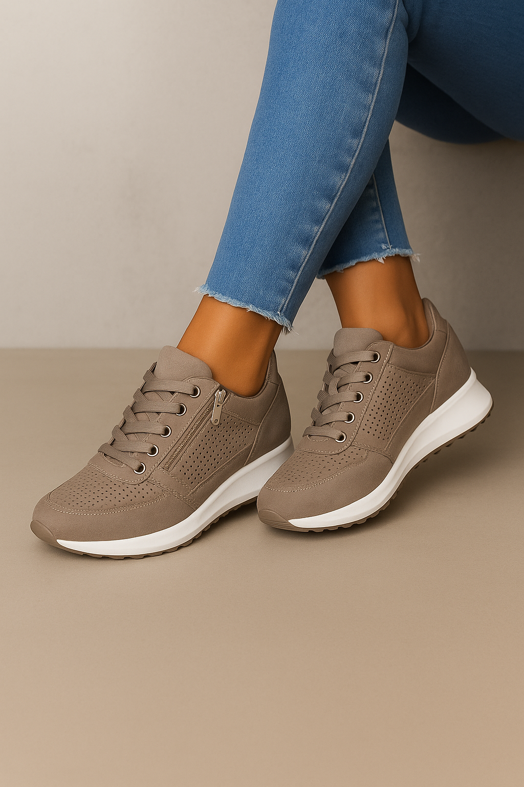 Dames Sneakers met Rits | Casual