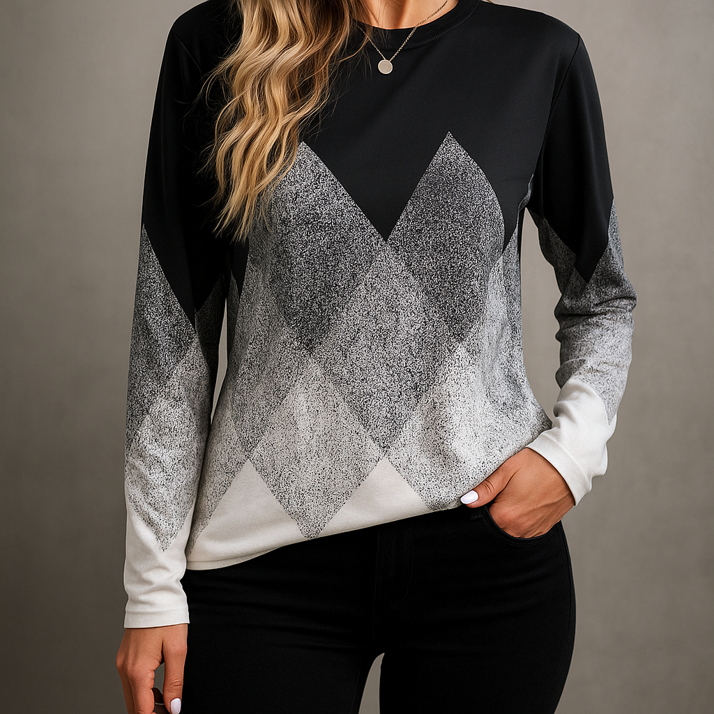 Trui met ruiten voor dames | stadsstijl