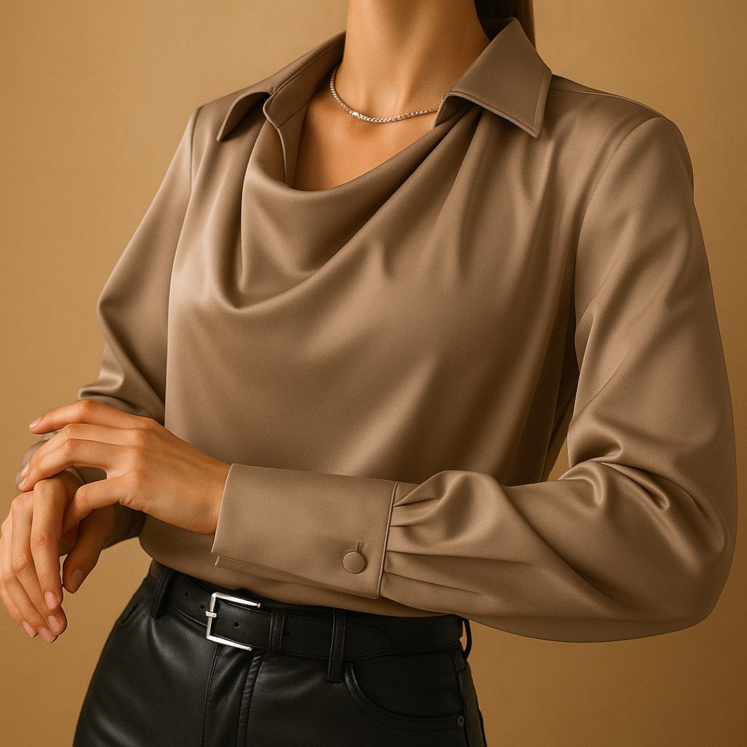 Dames Blouse met Lange Mouwen | Eenvoudige Stijl