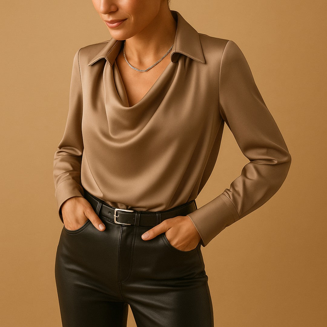 Dames Blouse met Lange Mouwen | Eenvoudige Stijl