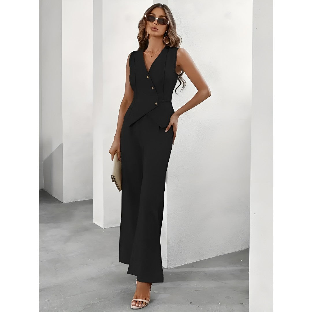 Tweedelig Pak voor Dames | Mouwloos Gilet