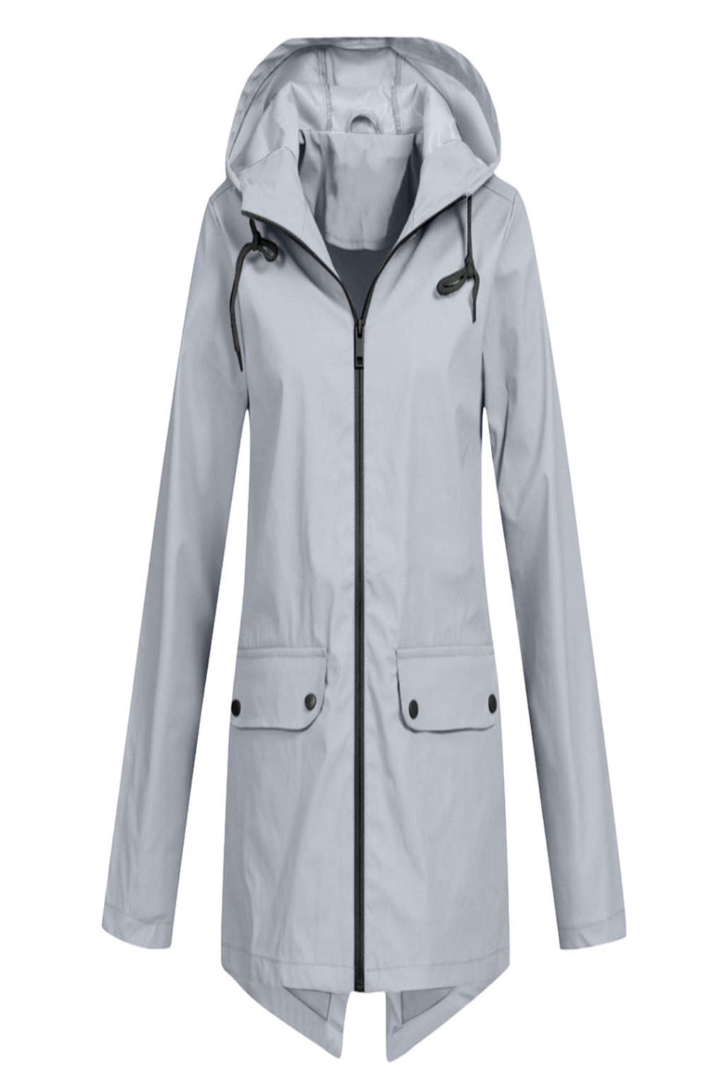 Dames regenjas met capuchon | Lang