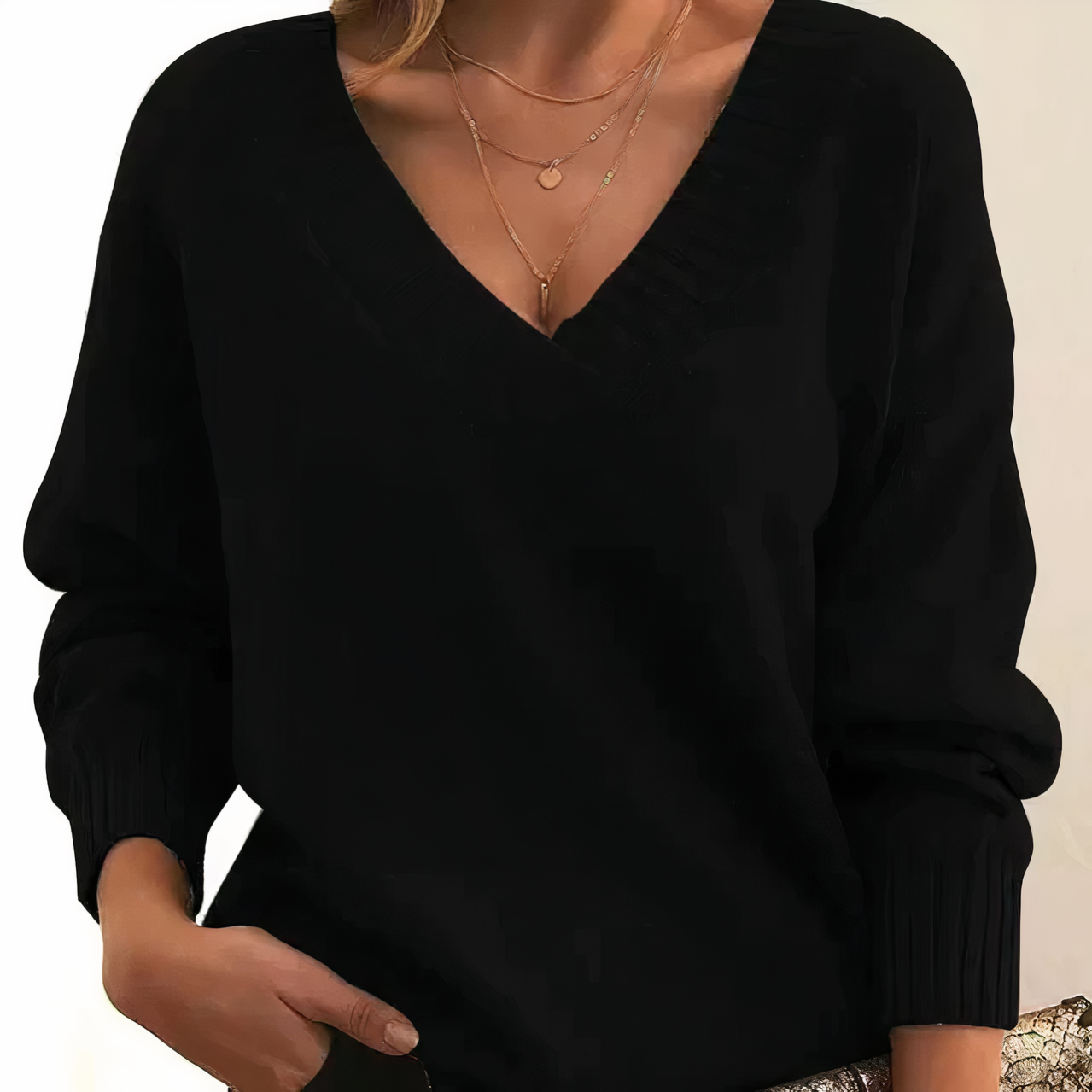 Stijlvolle dames V-hals trui | tijdloos